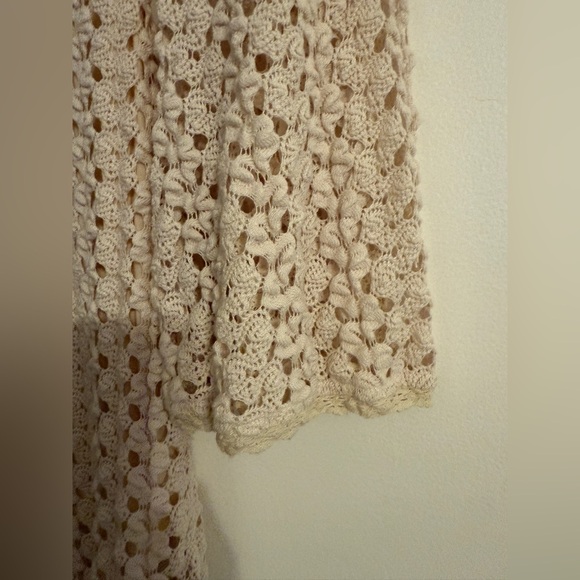 FREE PEOPLE  Ivory Gypsy Lace Bodycon Dress SIZE: SMALL - Picture 6 of 12